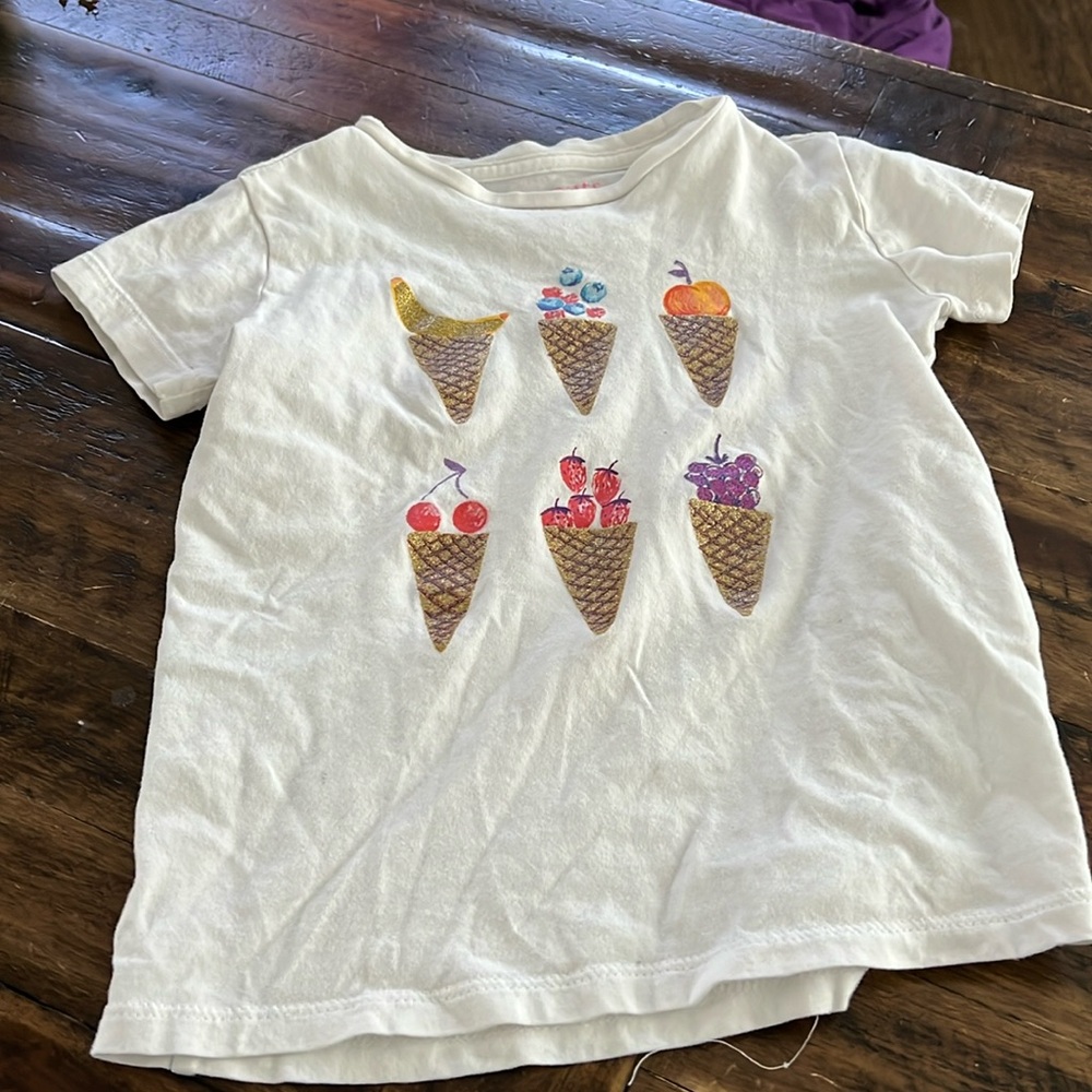 XS (4/5) Crewcuts Ice Cream Cone Shirt